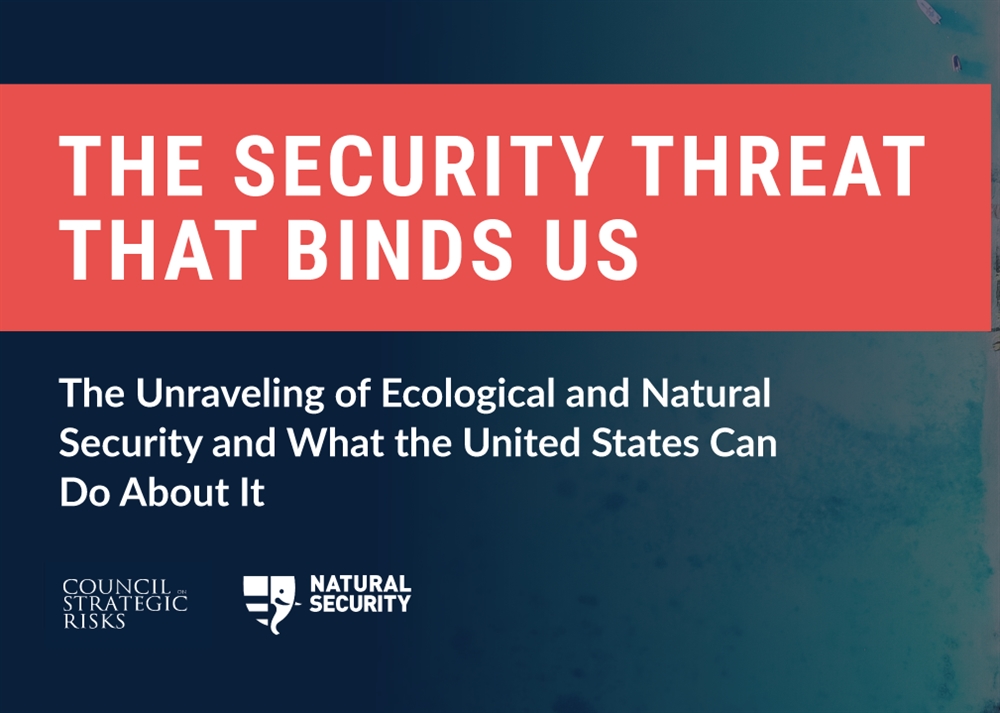 Top Security Experts Identify Ecological Disruption as a Major Security ...