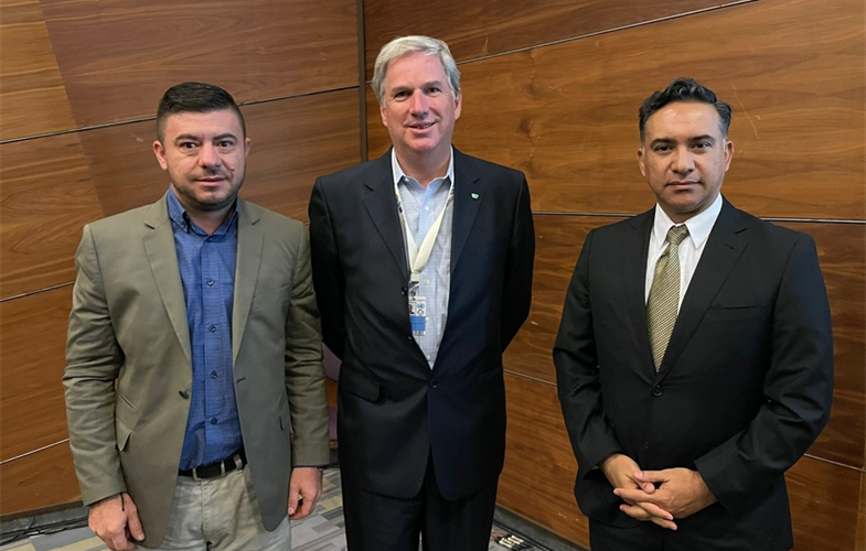Left to Right: Carlos Martínez, Executive Secretary of CONAP Guatemala, Cristian Samper, President of WCS, and Mario Rojas, Minister of Environment and Natural Resources, at the UN Ocean's Conference in Lisbon, Portugal CREDIT: WCS